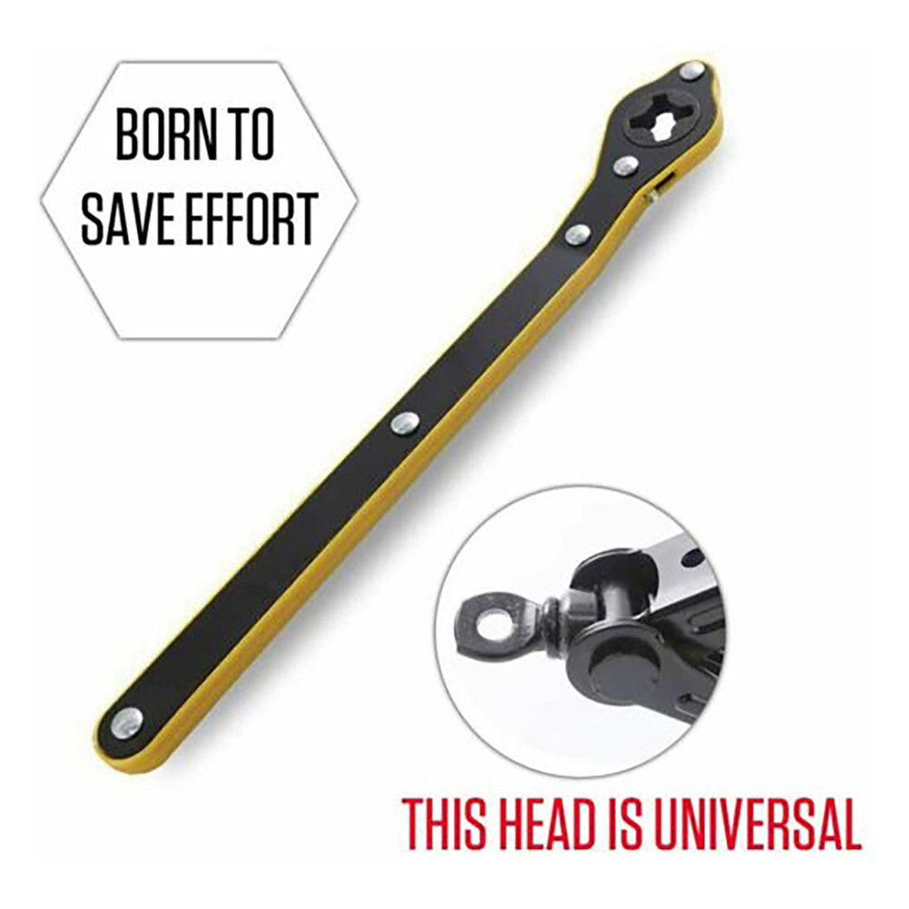 Car Jack Ratchet Wrench Labor-saving Scissor Jack Garage Tire Wheel Lug Wrench H
