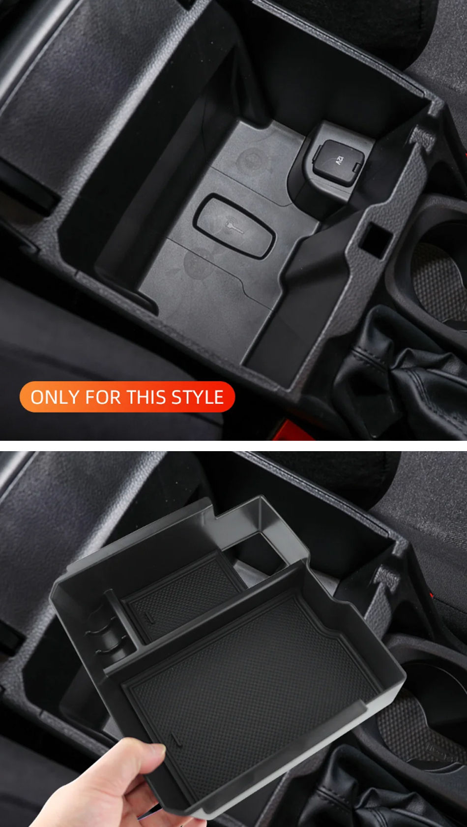 Thumbnail: ABS Armrest Storage Box For Ford Ranger Everest 2023 2024 2025 Organiser Centre