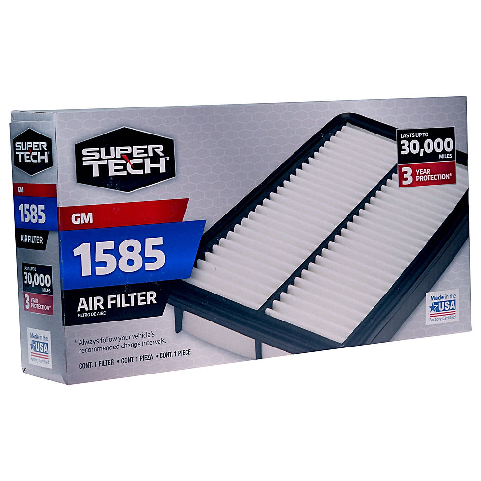 Thumbnail: Super Tech 1585 Engine Air Filter, Replacement Filter for GM Fits select: 1..