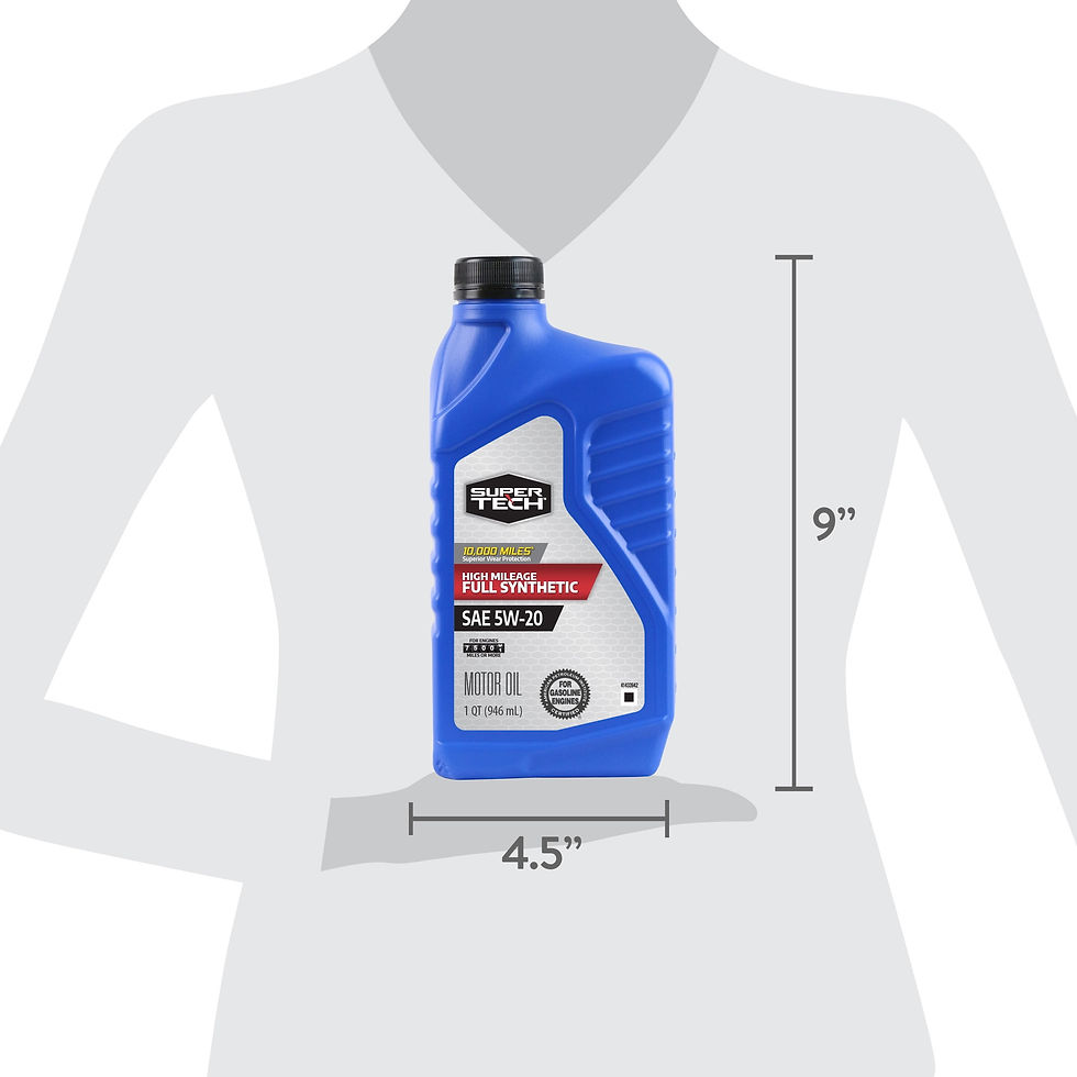 Thumbnail: Super Tech High Mileage Full Synthetic SAE 5W-20 Motor Oil, 1 Quart