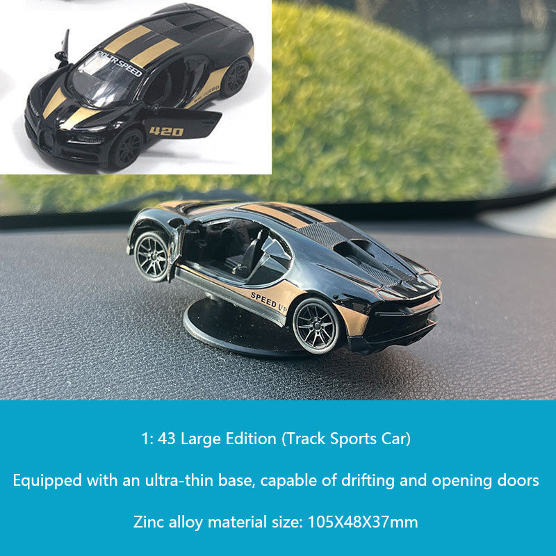 Thumbnail: 1PC Auto Dashboard Turning Racing Model Decoration Sports Car Drift Rotating Orn