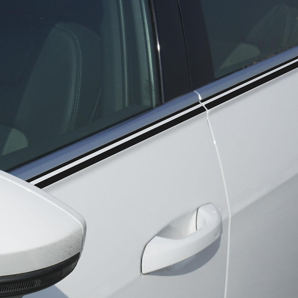 Thumbnail: 1 Roll Color Car Body Decal Vinyl Sticker Striping Double Line Tape Universal De