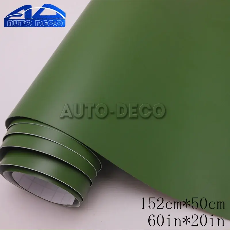 Thumbnail: Car Matte Army Green Film Waterproof PVC Universal Decoration Stickers for Auto