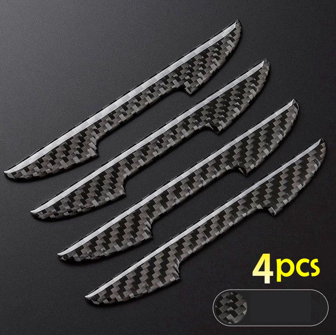 Thumbnail: Car Door Carbon Fiber Anti-collision Protector Bar Stickers Rearew View Mirror C