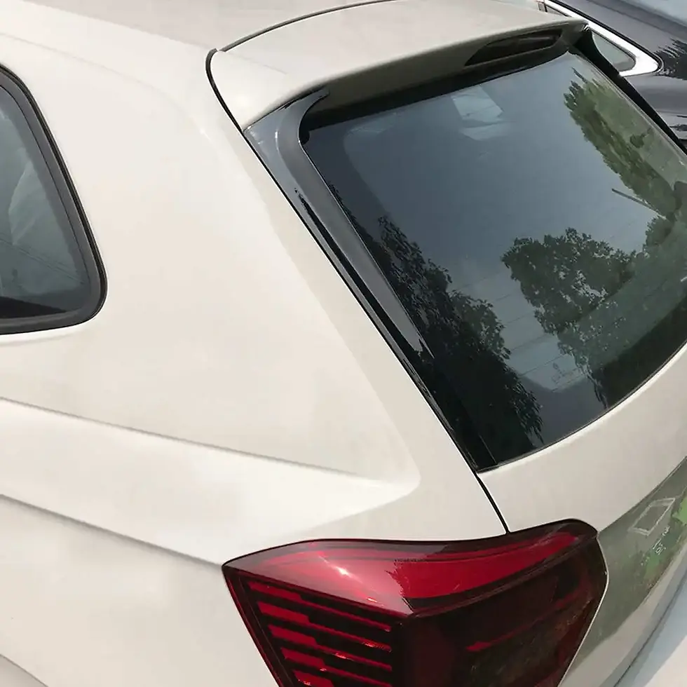 Thumbnail: Rear Side Wing Roof Spoiler Stickers Trim Cover Gloss Black For VW for Polo MK5