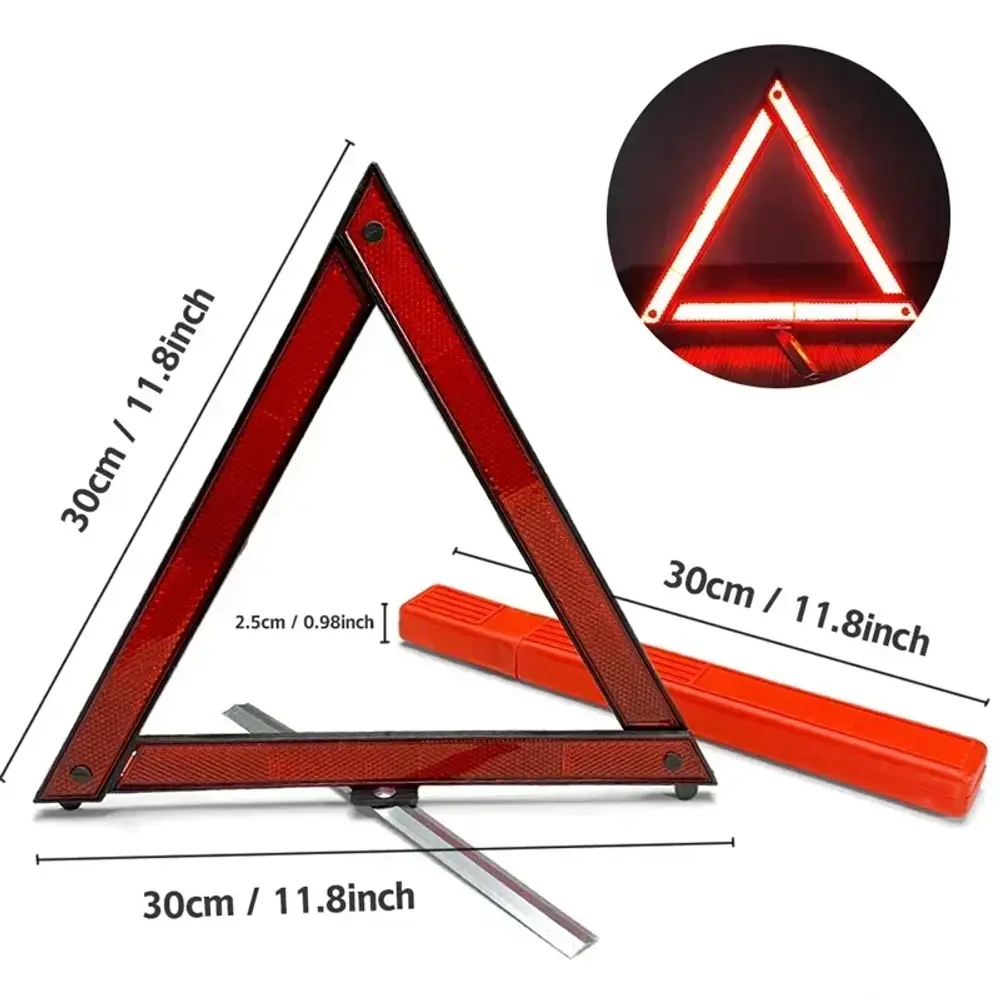 NEW Car Triangle Reflective Tripod Emergency Breakdown Warning Reflective Sticke