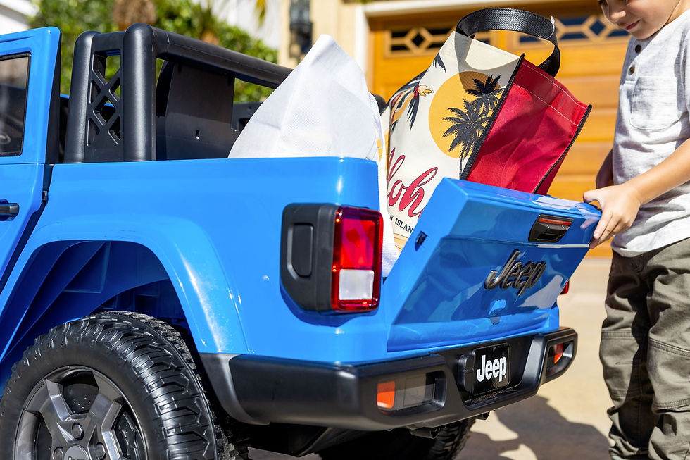 Thumbnail: 12V  Gladiator Rubicon Battery Powered Ride-On by Hyper Toys, 2-Seater, Blue, fo