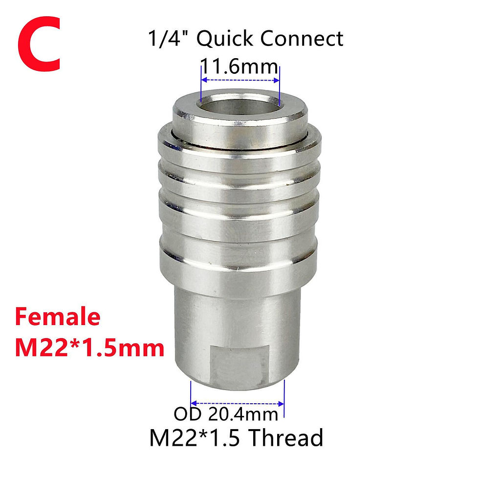 Thumbnail: Self-locking 1/4" Quick Connector Holder With Various Fitting Thread M14 G1/4 M2