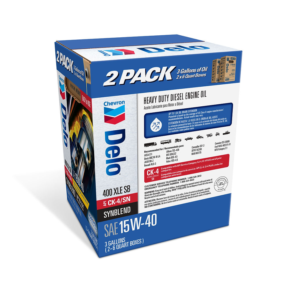 Thumbnail: DELO XLE SB Synthetic Blend Diesel Motor Oil SAE 15W-40 3 Gallon Smart Chan..