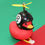 Thumbnail: Car Dashboard Ornaments Red Reindeer Helmet Rubber Duck Christmas Decoration Rub