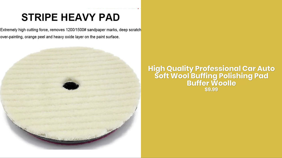 Thumbnail: High Quality Professional Car Auto Soft Wool Buffing Polishing Pad Buffer Woolle