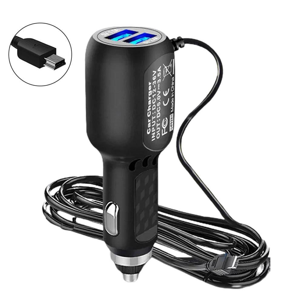 Dash Cam Car Charger Mini USB Cable Power Cord Supply For DVR Camera GPS. O..