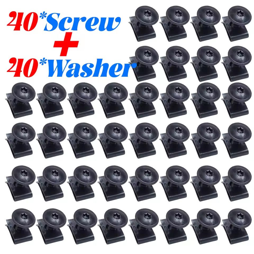 Thumbnail: 200/20pcs Car Self-tapping Screw Fasteners Auto Metal U-shaped Spacers Self-Tapp