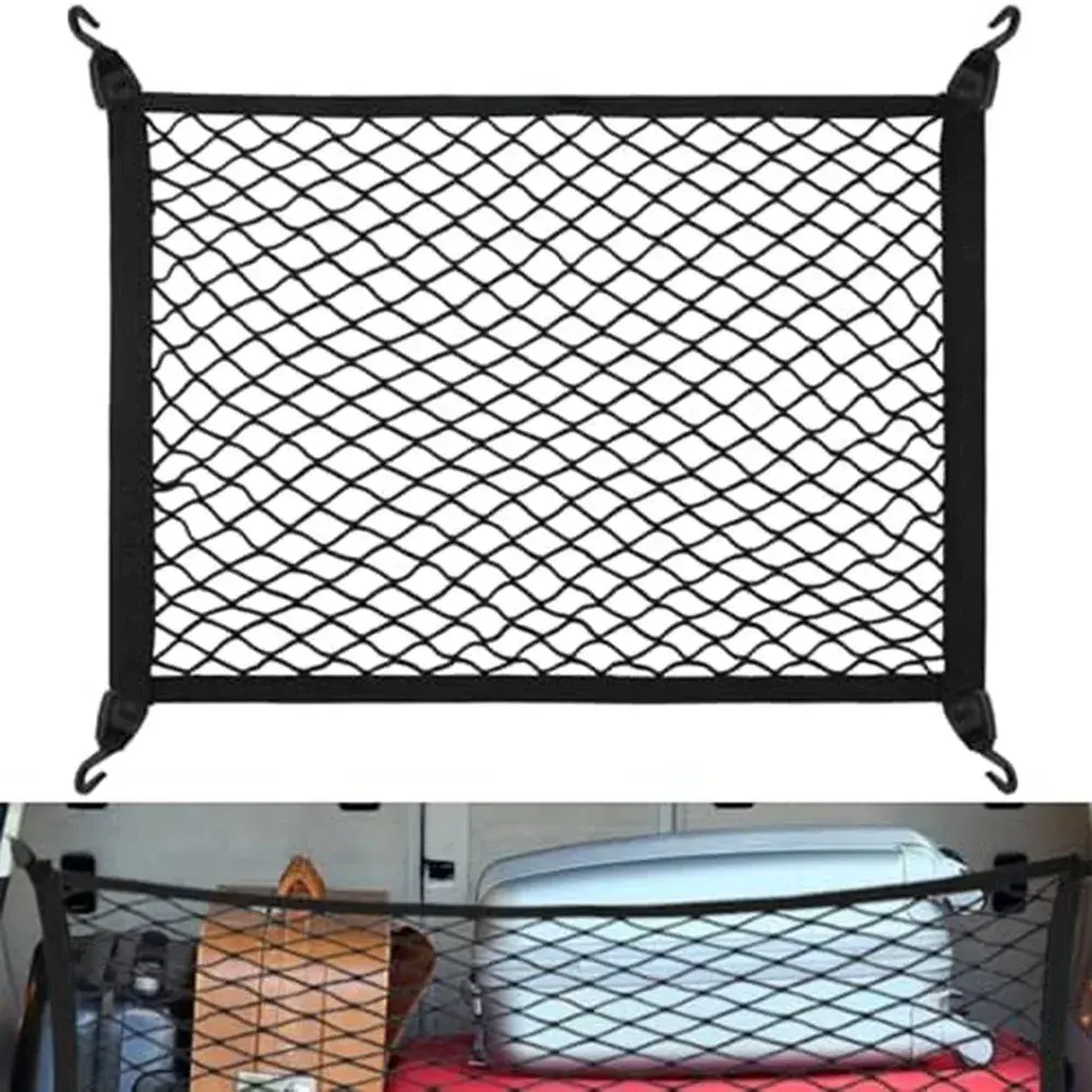 80*60cm Elastic Car Trunk Single And Double Layer Luggage Fixed Storage Net Carg