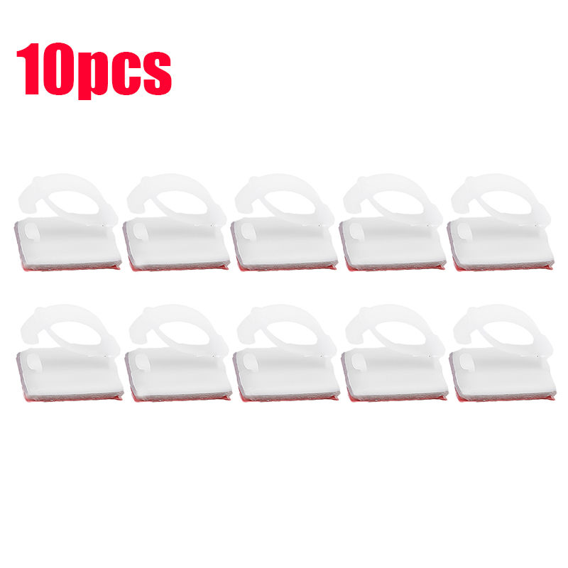 Thumbnail: 10/20PCS Car Tachograph Cable Organizer Cable Clamp Self Adhesive Wire Clip Mana
