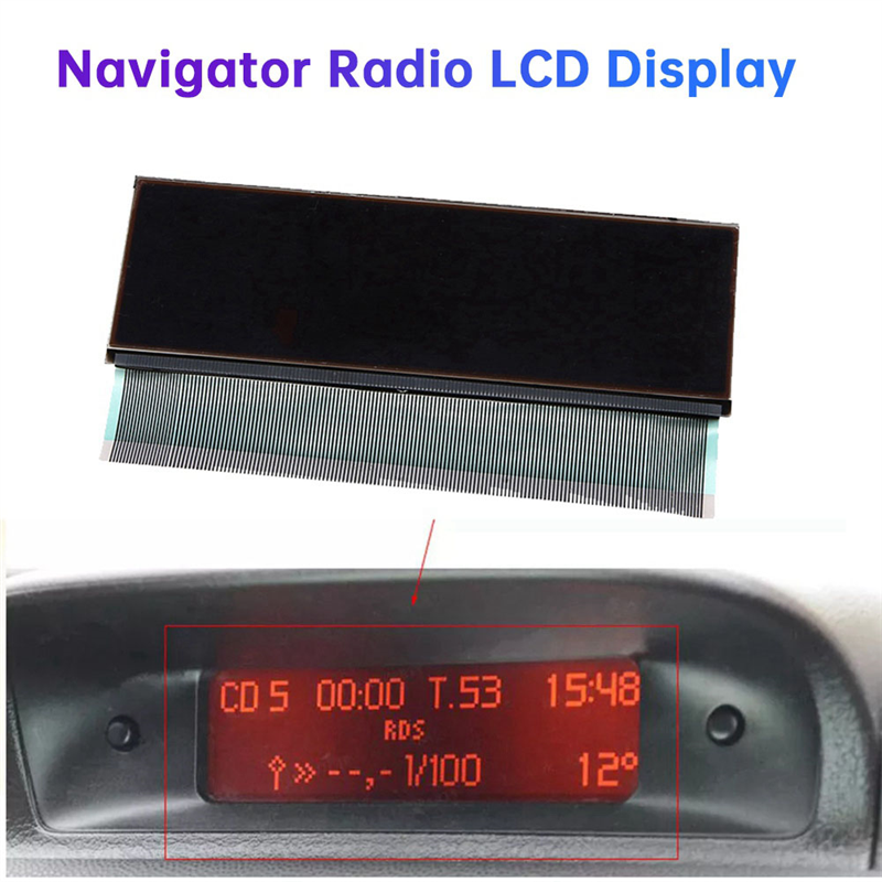 Ac29-Car Central Navigator Radio LCD Display For 206 307 Citroen C5 Xsara Picass