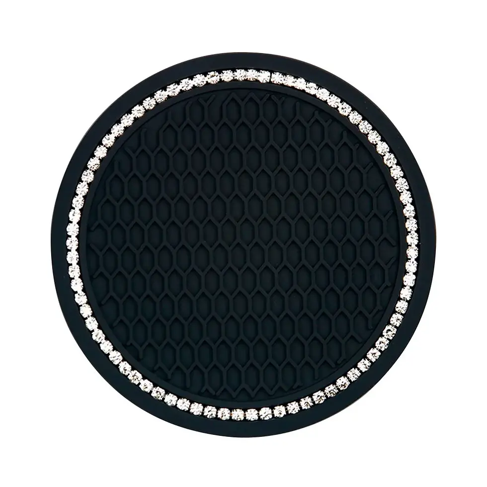 Thumbnail: Car Non-slip Water Cup Pad Diamond Rhinestone Bling Decoration Auto Interior Cup