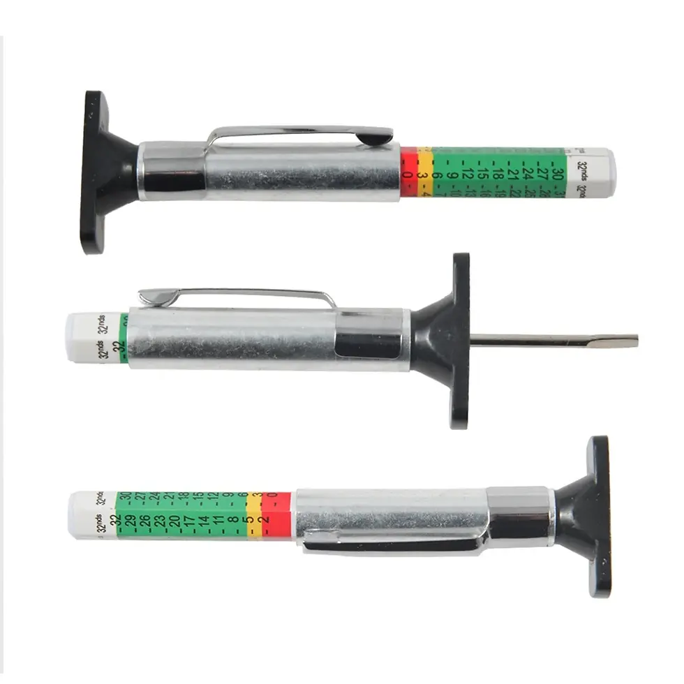Thumbnail: 1-10PCS 25mm Car Tyre Tire Tread Depth Gauge Meter Caliper Thickness Gauges Moni