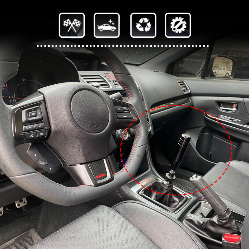Thumbnail: 18cm Car Universal Gear Shift Knob MT Gear Stick Lever Shifter Knob Handle Alumi