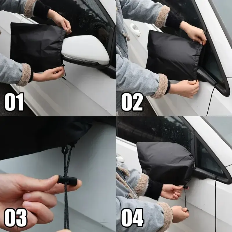 Thumbnail: Car Rearview Mirror Snowproof Cover Winter Car Accessories Waterproof Rainproof