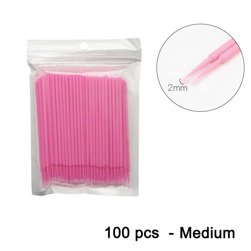 Thumbnail: 100pcs Car Touch Up Paint Micro Brush Fine Tip Black Purple Car Maintenance Tool
