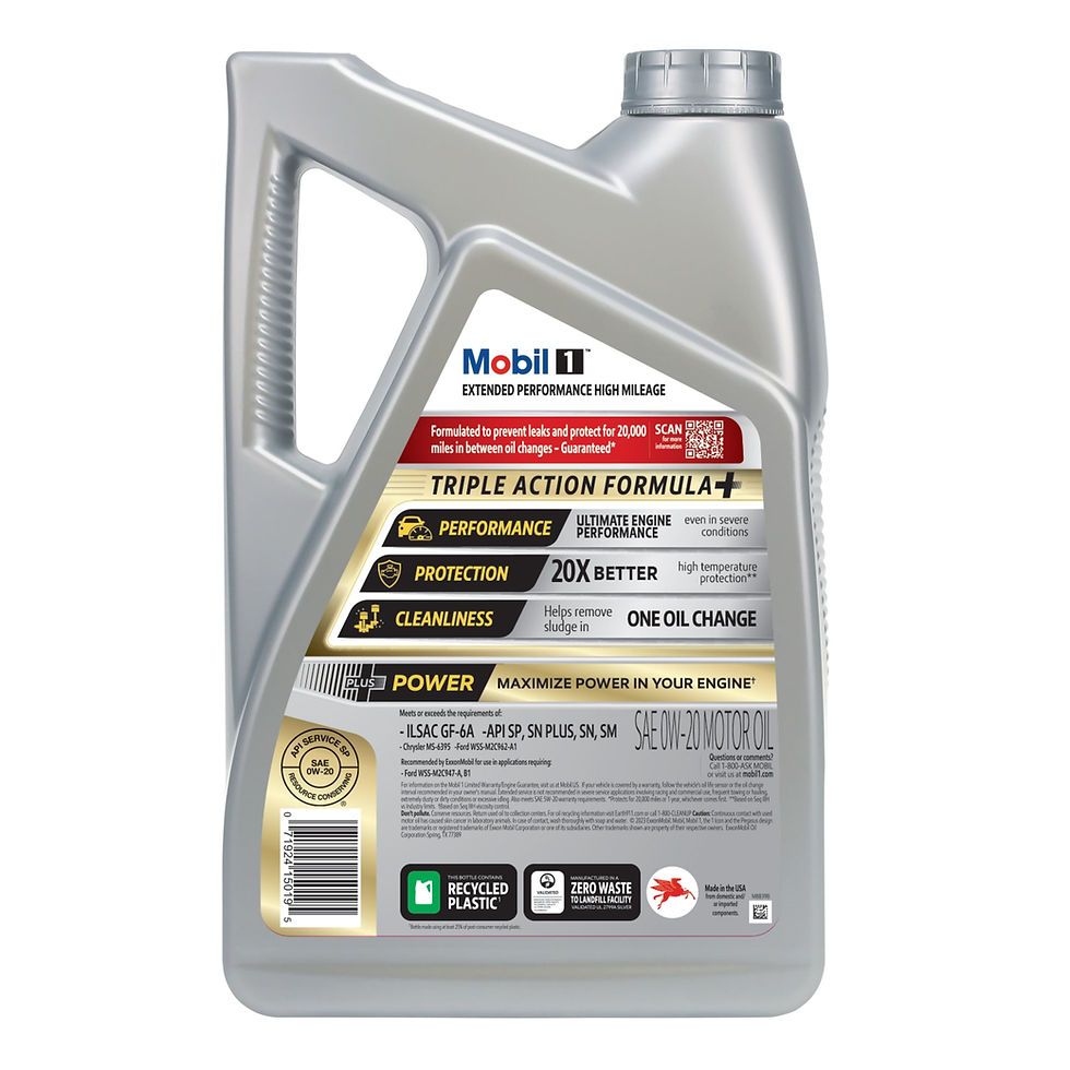 Thumbnail: Mobil 1 Extended Performance High Mileage Full Synthetic Motor Oil 0W-20