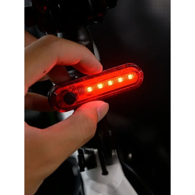 2PCS Accessories Bike Lights USB Rechargeable Cycling for Rear Light Waterproof