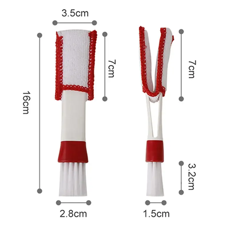 Thumbnail: Car Air Vent Double Head Brushes Multifunction Auto Air Conditioner Car Cleaning