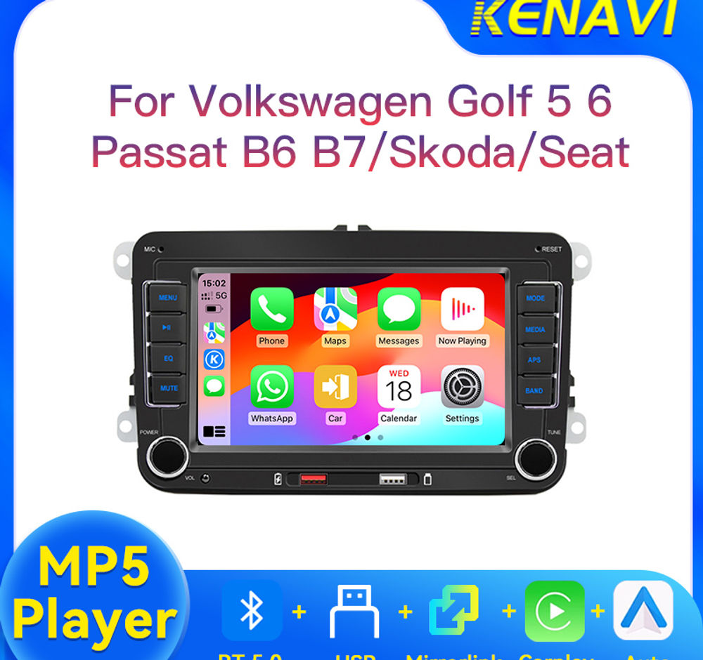 Car Radio Touch Screen For Volkswagen Golf5 6 Passat B6 B7 Skoda Seat MP5 Player