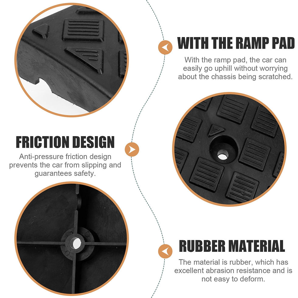 Thumbnail: Plastic Curb Ramps Threshold Ramp Slope Ramp for Driveway Car Motorcycle Lo..