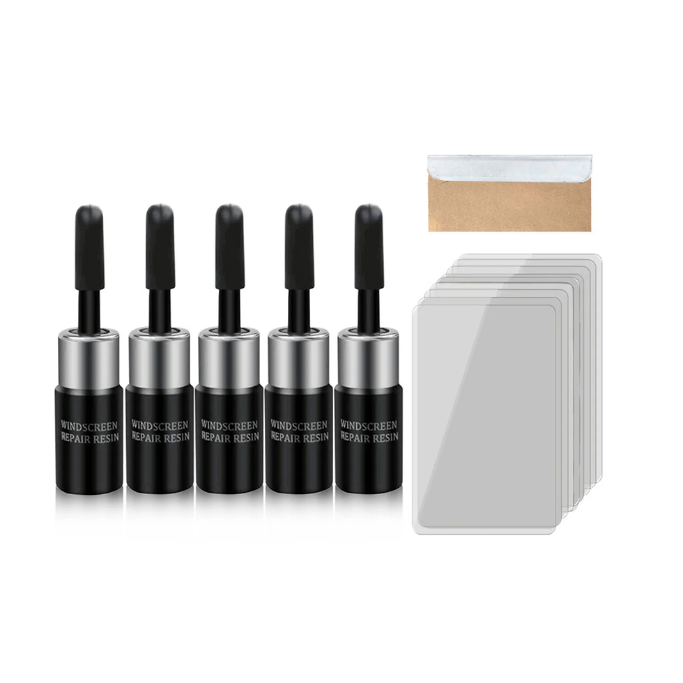 Thumbnail: 5Pcs Automotive Glass Nano Repair Fluid Kit Cracked Car Windshield Repair Kit Re