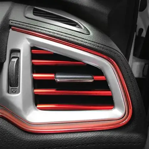 Thumbnail: 10Pcs/set 20cm Universal Car Air Conditioner Outlet Decorative U Shape Moulding