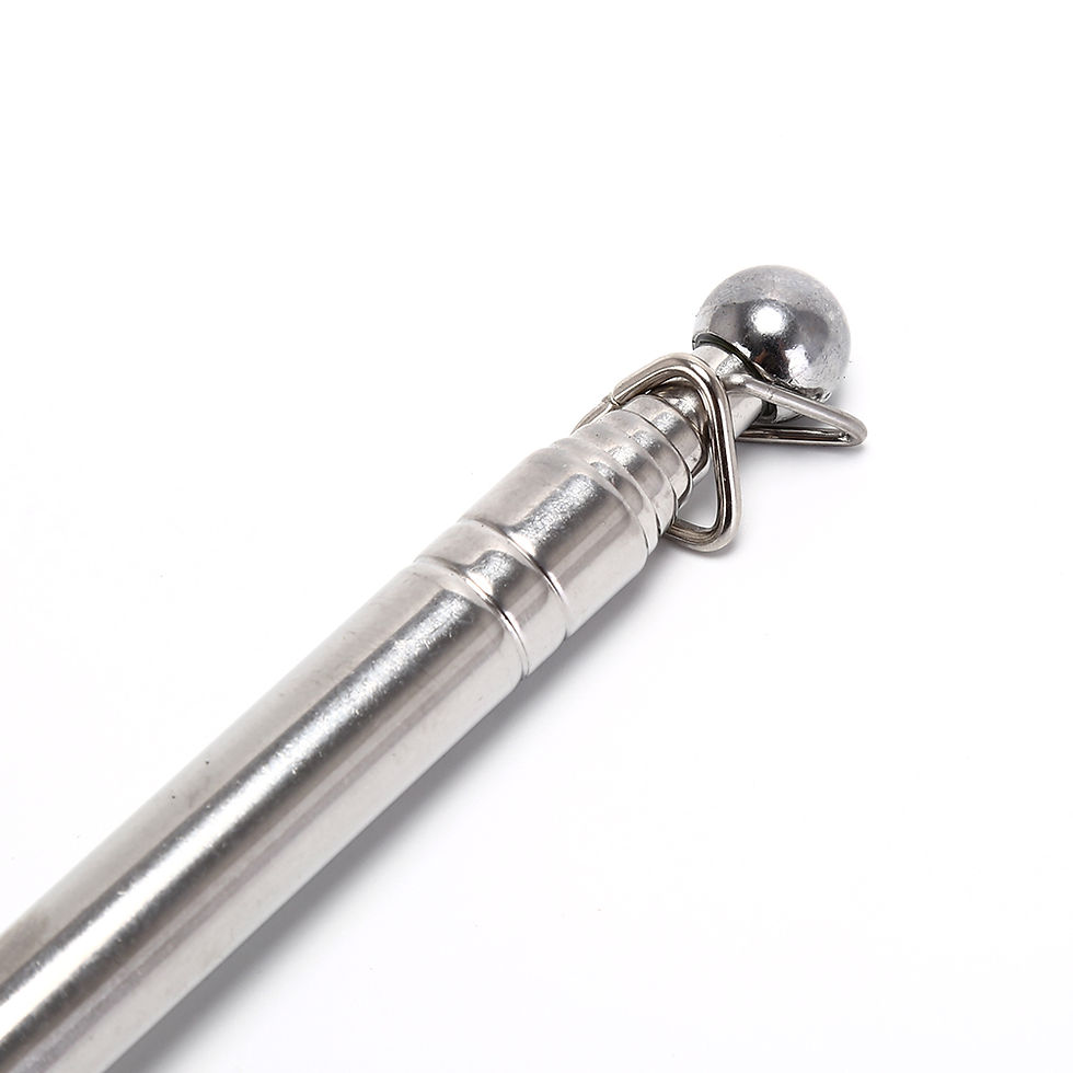 Thumbnail: 1.2M Flag Pole Portable Telescopic Flag Handheld Pole Tool for Flags Windsocks