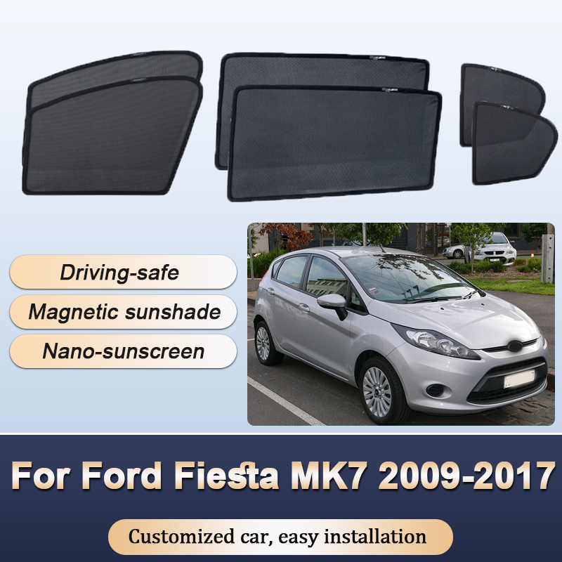 Sun Shade For Ford Fiesta MK7 Accessories Mk6 Mark VI B299 2009-2017 5-door Hatc