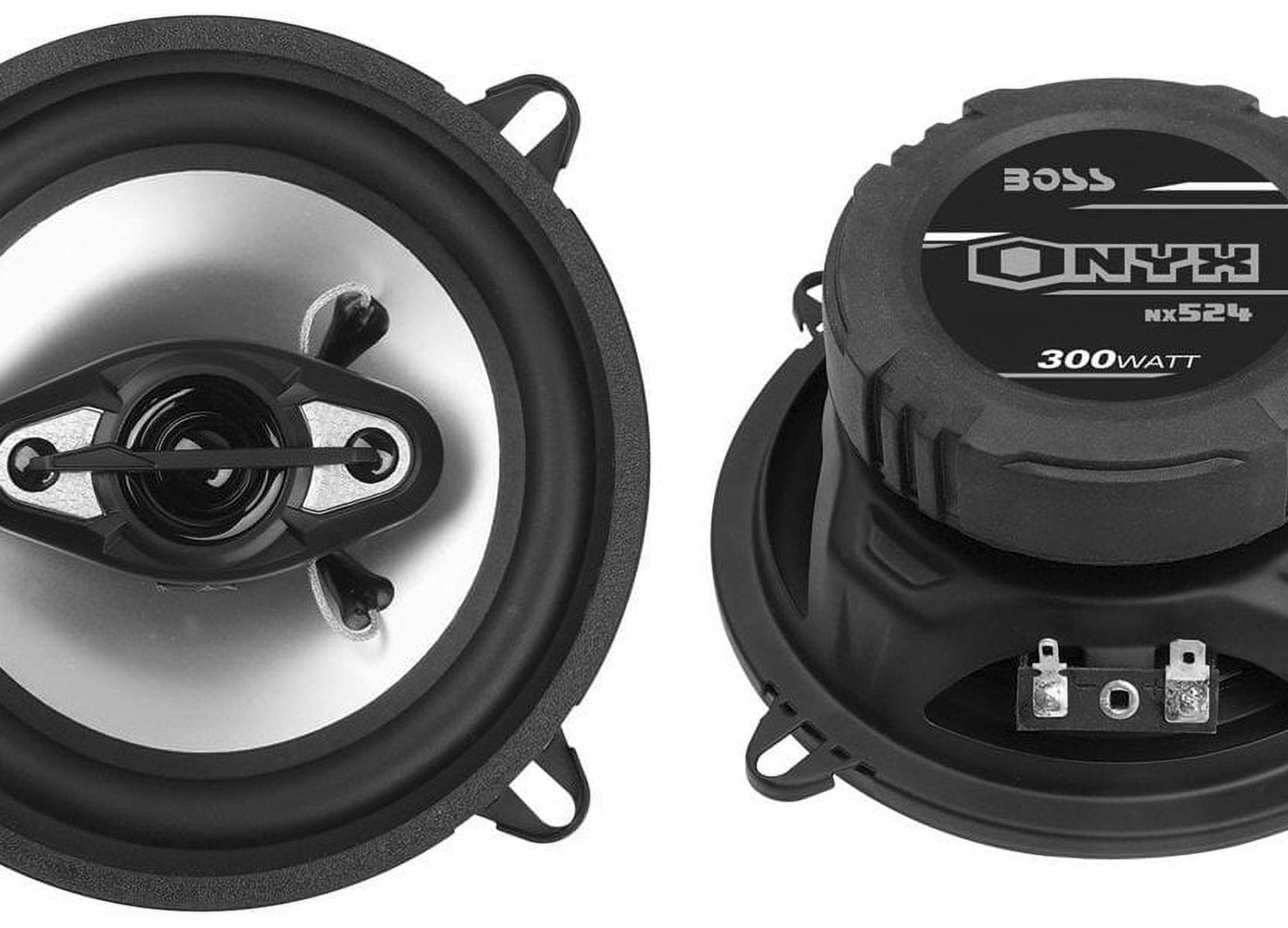 2) NEW BOSS NX524 5.25" 300W 4-Way Car Audio Coaxial Speakers Stereo Black ..