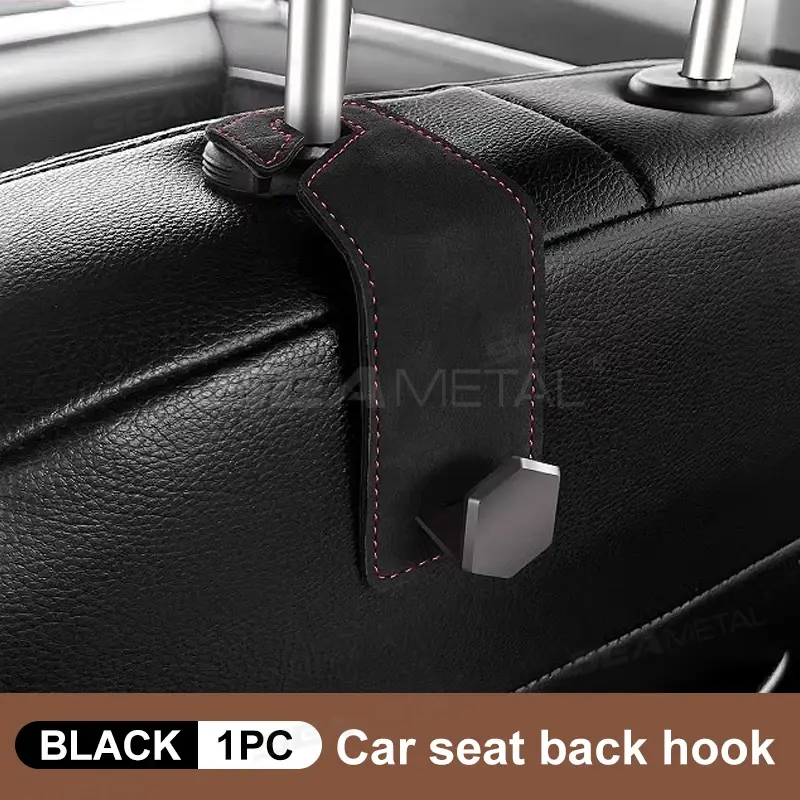 Thumbnail: SEAMETAL Car Headrest Hooks Hanger Auto Seat Back Organizer Holder Clips 20KG La