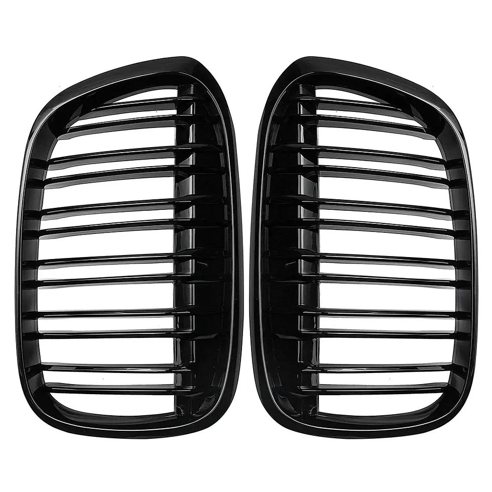 Thumbnail: F48 Grill Front Bumper Kidney Grill Grille Glossy Black Racing Grille Dual Slat
