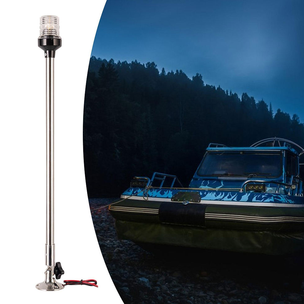 Thumbnail: Navigation Light 12-24V Easy Installation White LED All Round Boat Anchor Light