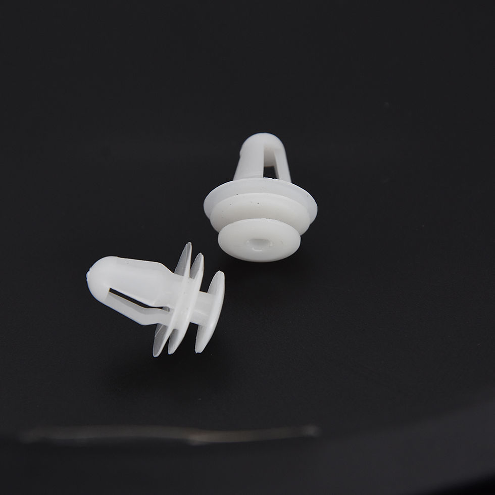 Thumbnail: 8mm Hole Car Fixed Rivet Retainer Plastic Rivets Fastener Push Clips 50pcs White