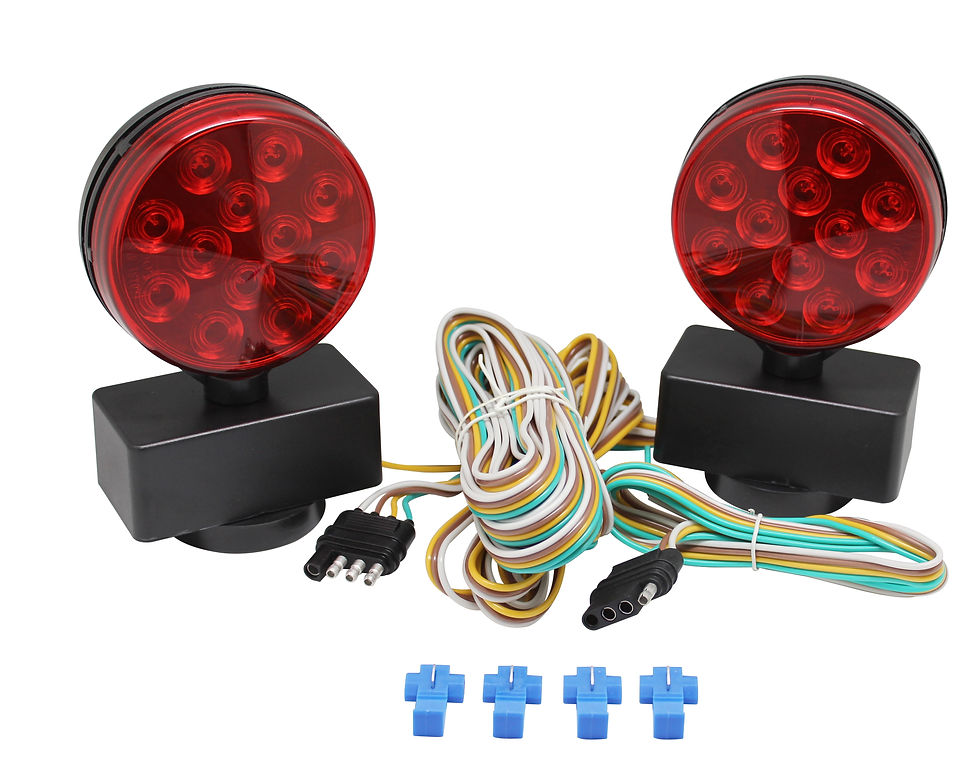 Thumbnail: 50015 12V LED Towing Lights with Magnetic Base-Dot Compliant