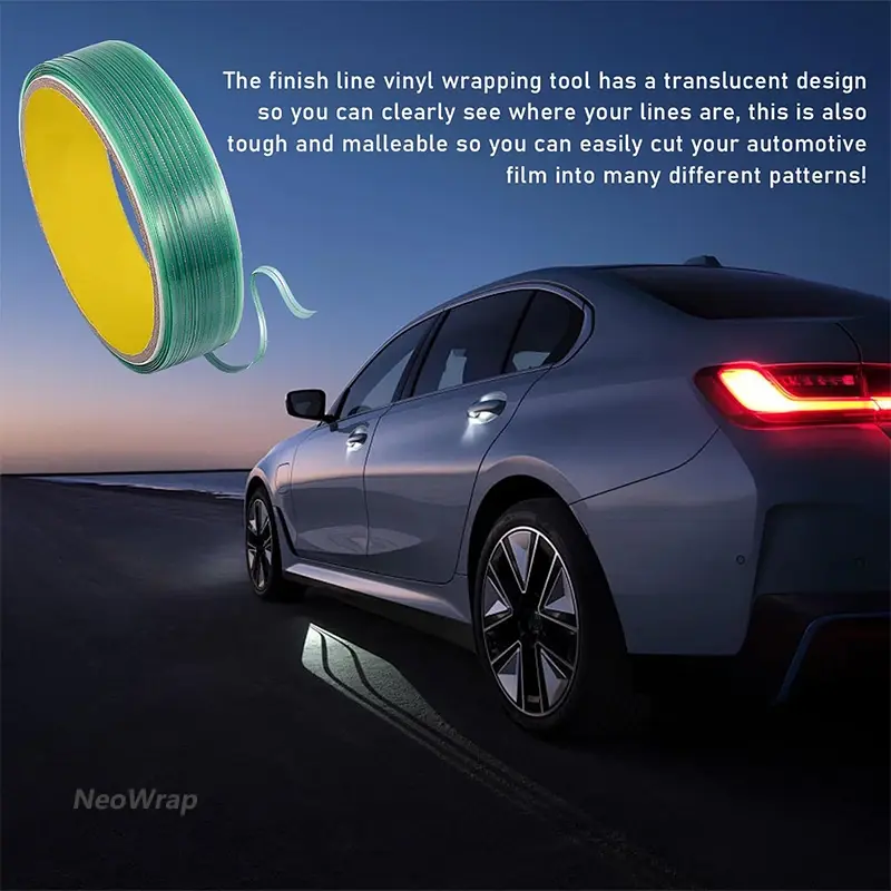 Thumbnail: 5/10/50M Vinyl Wrap Cutting Tape Car Stickers Finish Line Cut Tape with Squeegee