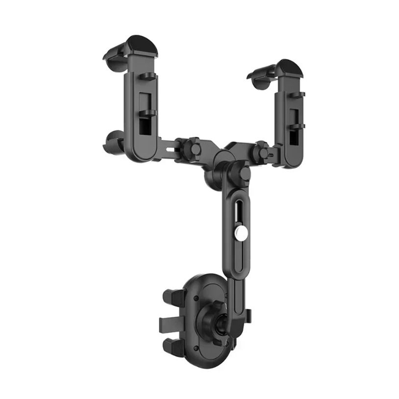 Thumbnail: 360° Adjustable Car Rearview Mirror Mobile Phone Holder For Car Rotation Telesco