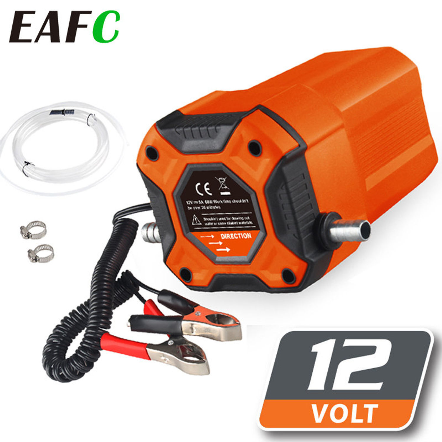 EAFC 12V Electric Car Oil Suction Pump 60W Fuel Delivery Engine Oil Crude Oil Fl