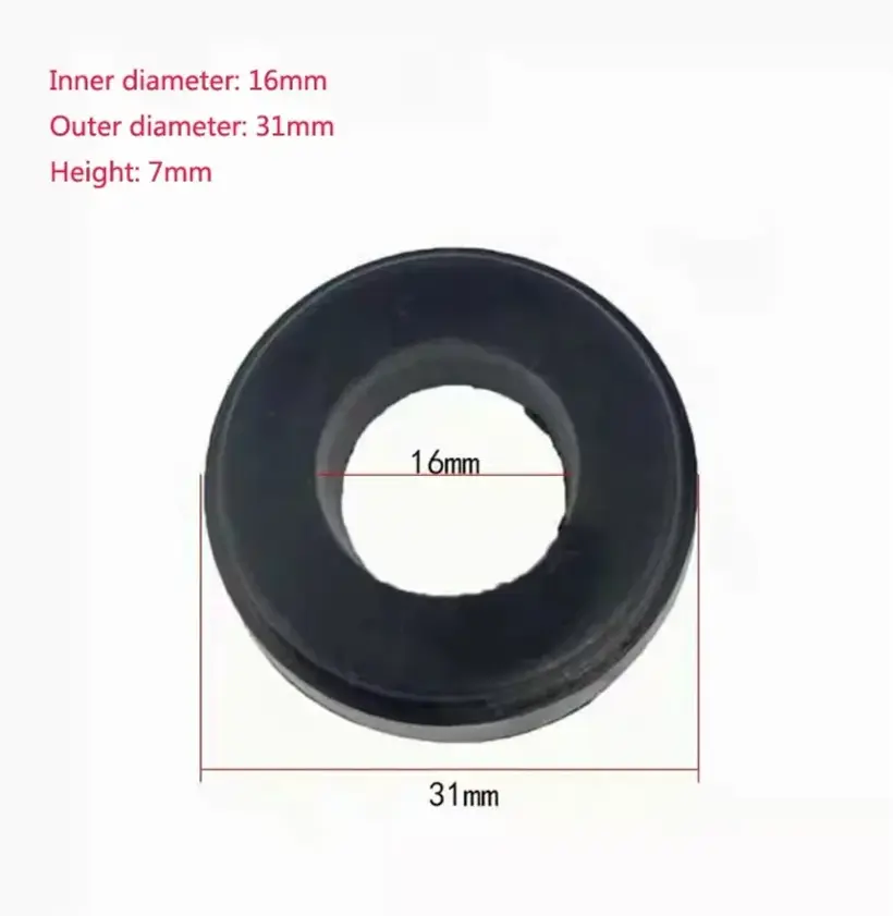 1x Horizontal 2T 3T Jack Big Leather Bowl Oil Seal Rubber Ring Seal Ring Black L