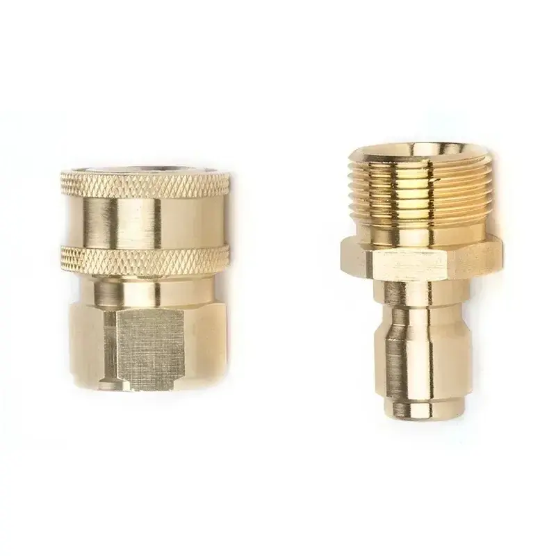 Thumbnail: M22x15 Copper Adapter Quick Connect Kits for High Pressure Wash Machine Water Ou