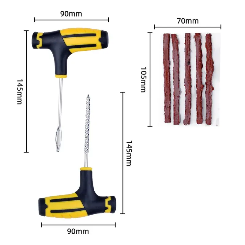 Thumbnail: Car Tire Repair Kit Puncture Plug Tools Tyre Puncture Emergency for Tire Strips