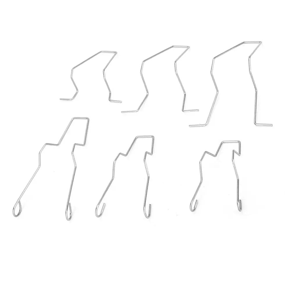 Thumbnail: 6pcs Auto Metal Headlight Bulb Spring Clips Car Headlamp Light Bulb Retainer Spr