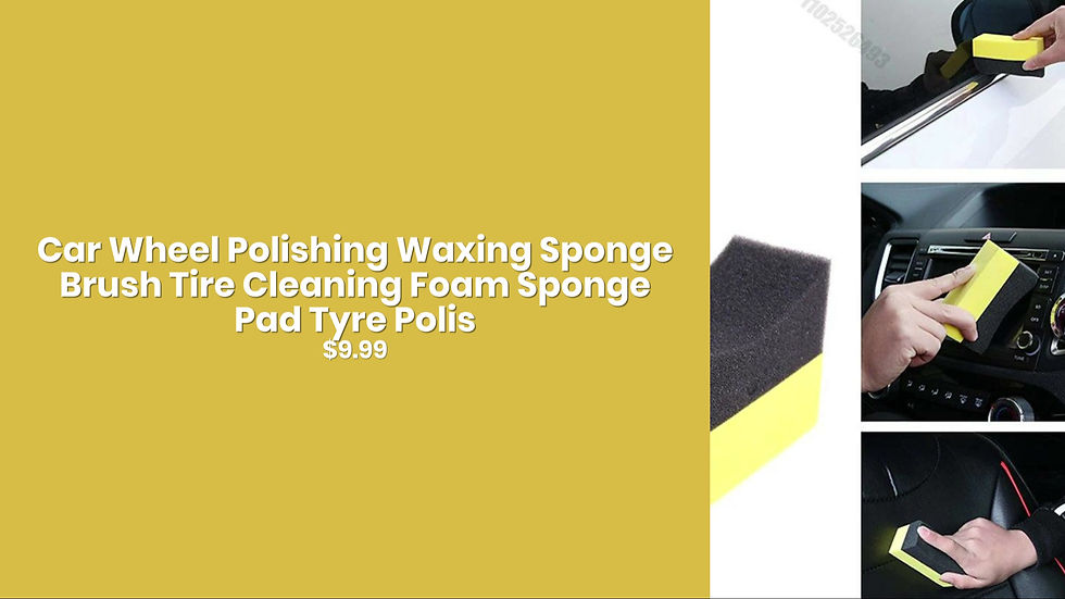 Thumbnail: Car Wheel Polishing Waxing Sponge Brush Tire Cleaning Foam Sponge Pad Tyre Polis