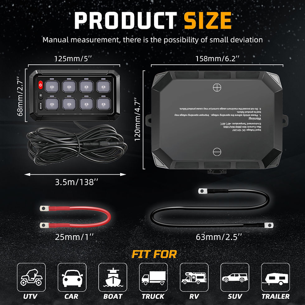 Thumbnail: COLIGHT RGB 8 Gang Switch Panel 12V 24V 12 Gang Switch Panel Bluetooth APP Contr