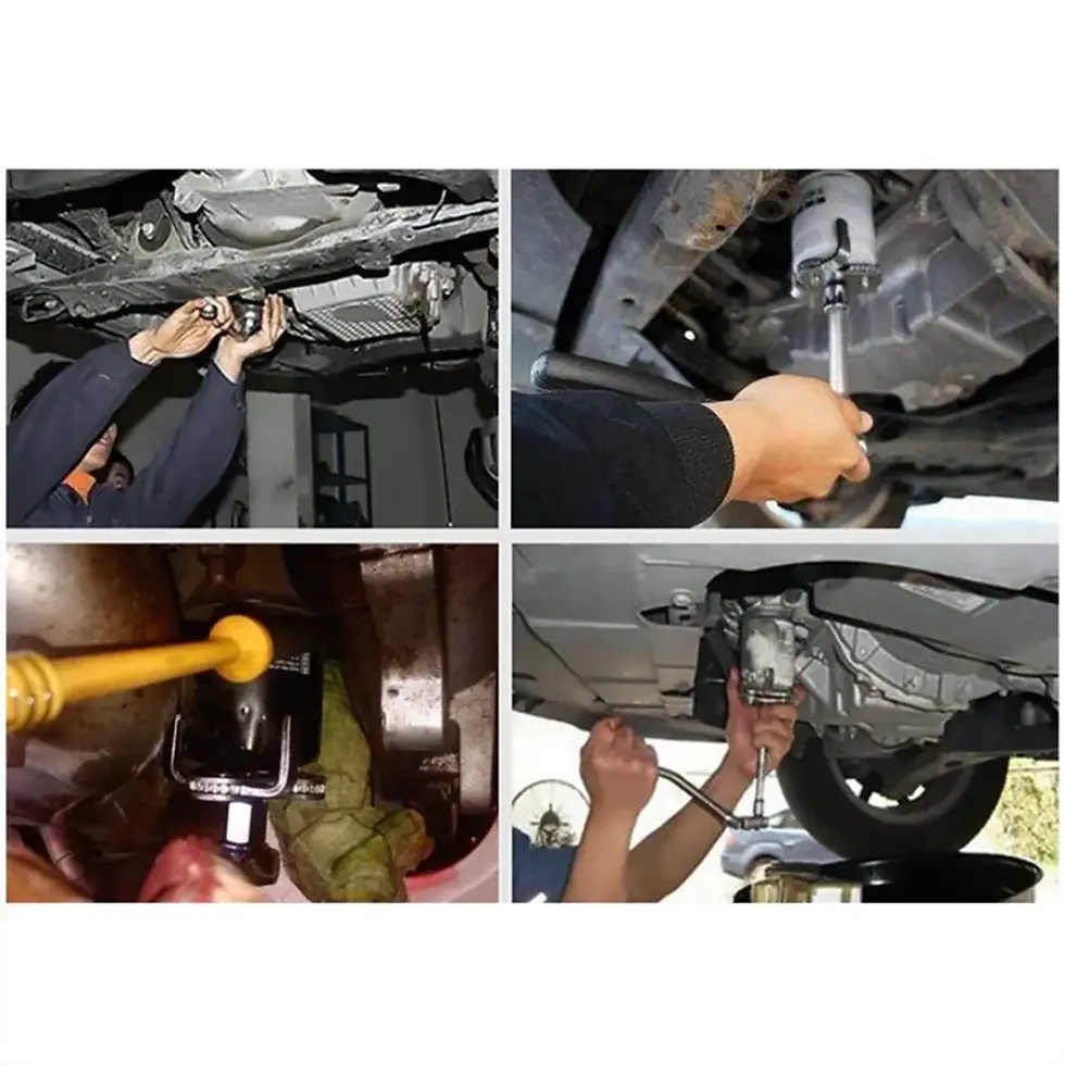 Thumbnail: New universal flat three claw oil grid disassembly tool for automobiles Three fi
